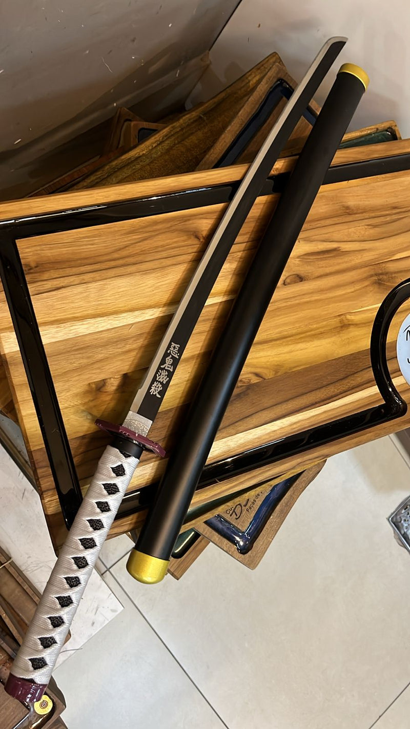 KATANA NARUTO  BRANCA 19 POLEGADAS