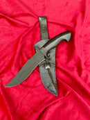 Facas forjadas preto fosco. Aço.