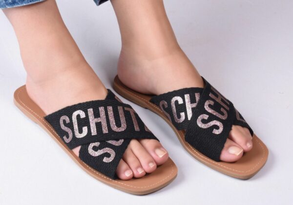 Sandália Schutz Flat X Gliter